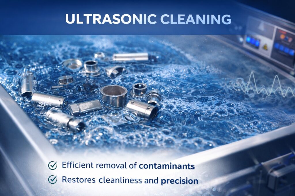 Ultra sonic cleaning